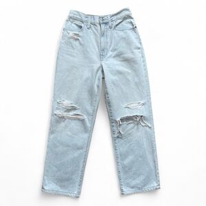Madewell Perfect Vintage Straight Jeans Light Wash, Destructed Edition Size 27